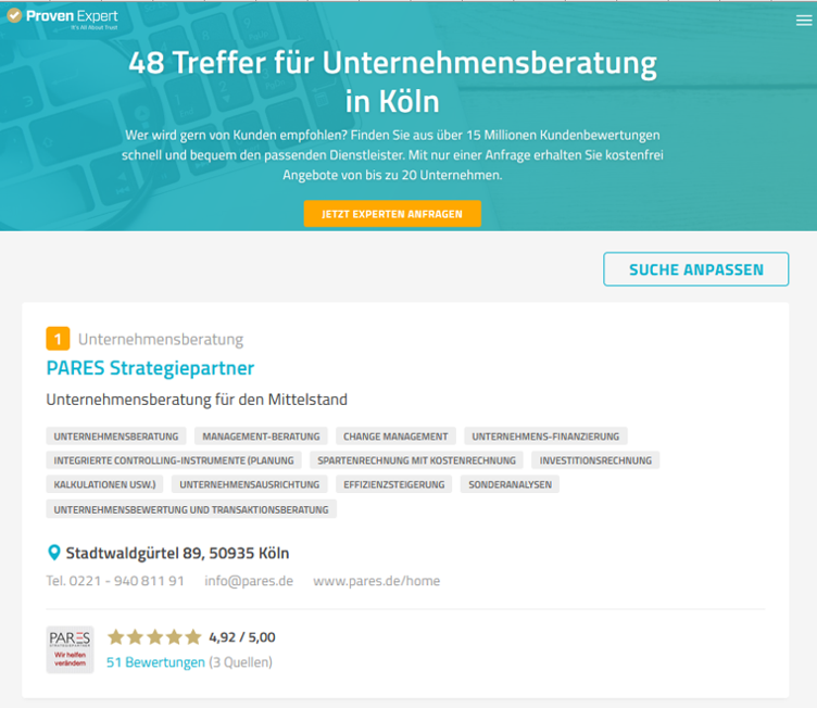 Unternehmensberatung